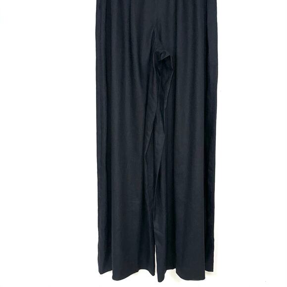 NWT Vince Camuto Black Wide Leg Linen Jumpsuit Size 4 - Picture 10 of 16